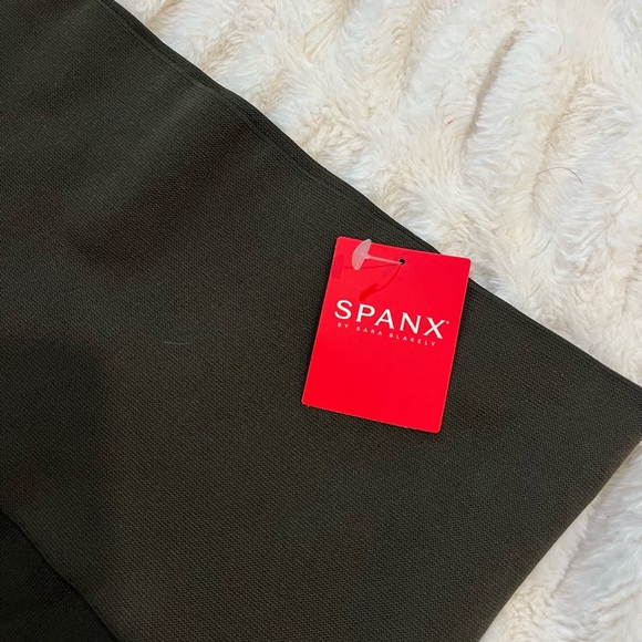 Spanx Look‎ At Me Now Seamless Side Zip Leggings in Olive Green Size XL NWT - Picture 3 of 9